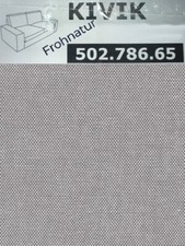 Ikea KIVIK Bezug für 2er Sofa Orrsta hellgrau 502.786.65 Wechselbezug NEU OVP