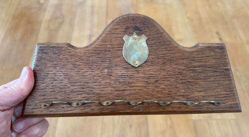 Vintage pfeifenregal aus holz - aus,