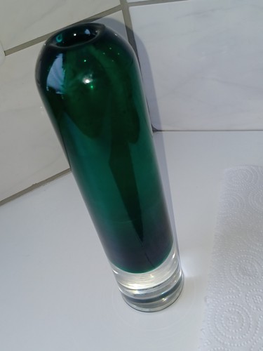 Grüne sommerso vase aus - grüne,