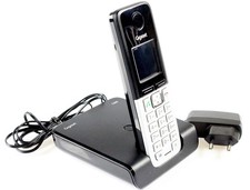 Gigaset C300 Dect-Telefon schwarz-silber Mobilteil C300H mit Basisstation