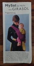 MySol der Mei Tai von GIRASOL Babytrage / Kindertragehilfe 100% Baumwolle 