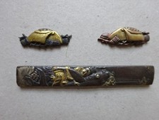 Kozuka und 2 Menuki (Koi