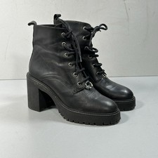 Damen-Plateau-Schnürstiefel