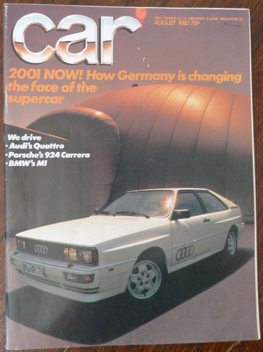 Car magazine august 1980 audi - magazine,