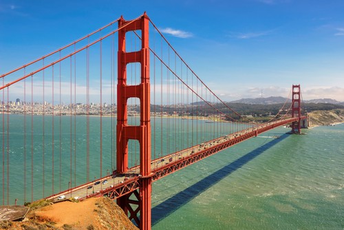 Wandbild golden gate bridge - wandbild:,