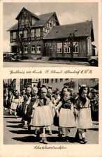 Ak GRUSS AUS STADT ALLENDORF KREIS MARBURG LAHN HOMBERG OHM GASTHOF LINDE 2BILD