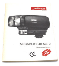 Bedienungsanleitung Metz Mecablitz 40 MZ-2