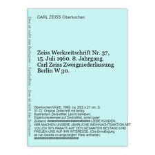 Zeiss Werkzeitschrift Nr. 37