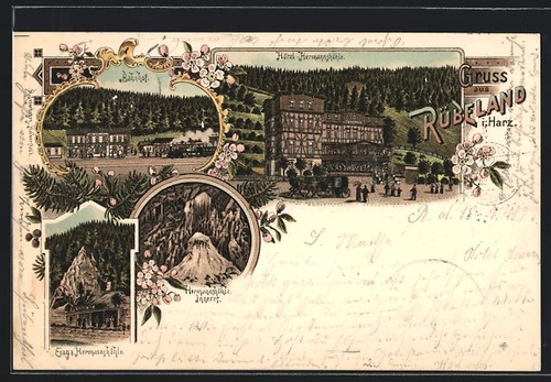 Lithographie rübeland harz - lithographie, /harz