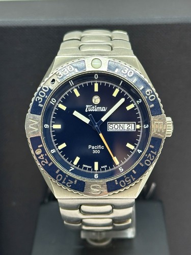 Tutima pacific 300m diver blau - pacific,