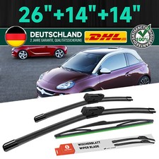 Scheibenwischer Vorne + Hinten 26"+14"+14" Passend Für OPEL ADAM|ab BJ 10/2012>