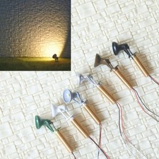LED Flutlichtstrahler Flutlicht H0 TT Bau Strahler Fassadenstrahler 5 Stück