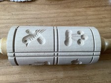 Teigroller Kekse Backen * Holz *  8 Muster Motive F