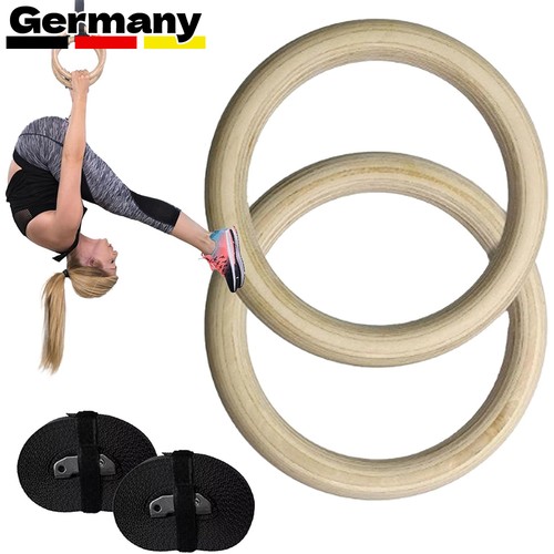 Professionel holz gym ringe - 2x,