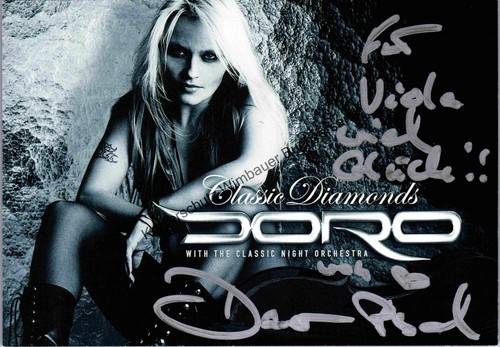 Original autogramm doro pesch - autogramm,