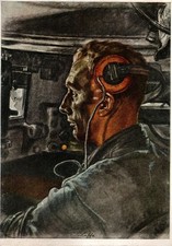 Propaganda-Postkarte VDA Jan 1942 W. Willrich Unsere Panzerwaffe-Panzer-Fahrer