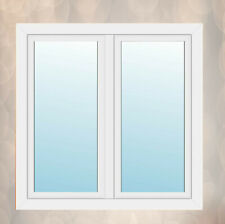 2-flügliges Kunststofffenster Pfostenfenster Fenster Weiß Dreh-Kipp 3 fach 70