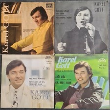 KAREL GOTT 4 Stück 7" - 45