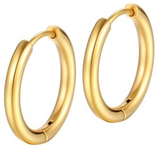 Edelstahl Creolen Ohrringe