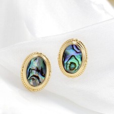 B06 Earrings Abalone Shell