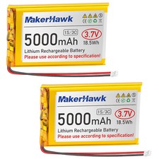 2 x 3,7 V 5000 mAh LiPo-Akku