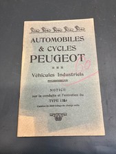 Betriebsanleitung Handbuch Peugeot LKW Typ 1525 Frankreich 1916 1.WK [4114-10]