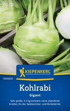Kiepenkerl Kohlrabisamen Gigant, bringt 3-5 kg große schwere knollen - platzfest