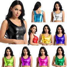 DE Damen Tank Top Metallic