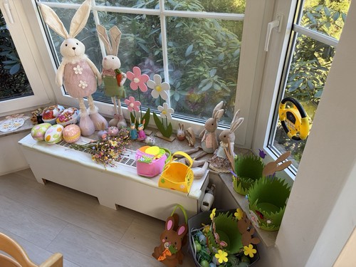Osterdeko set hasenfiguren - set,