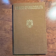 Familien-Stammbuch 1939 Blankenburg Am Harz