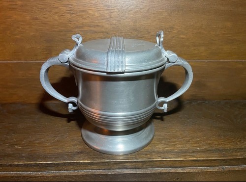 Vintage zinn tabak topf - zinn,