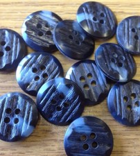 Marineblau melierte grob