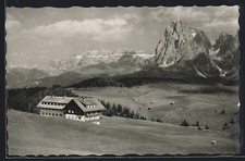 AK Hotel Mezdi, Berghütte im Grödnerthal gegen Langkofel, Seiser Alpe 