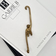 Vintage Messing Figur Affe •