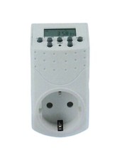 Basetech 1528580 Steckdosen-Zeitschaltuhr digital  Wochenprogramm  1800 W IP2...