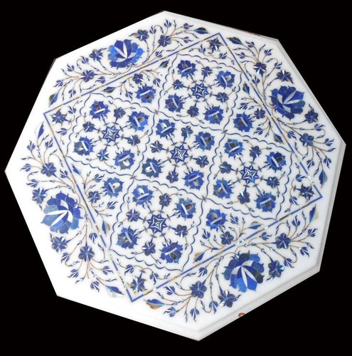 Achteckige marmor ende - marmor,