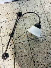 Wandlampe Jugendstil  Glas Leuchte Schreibtischlampe Antik Bronze Verstellbar