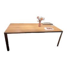 e15 Esstisch Sloane Europäische Eiche Weiß Pigmentiert Gewachst Ohne Stühle