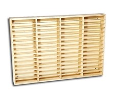 Musikkassetten Holzregal natur