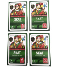 4 Set Skat Karten Kartenspiele Französisches Bild Spielkarten Marke ASS