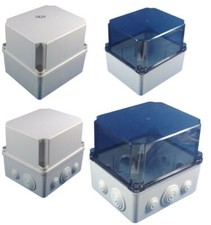 IP65 Abzweigkasten 241x180x175mm Feuchtraum Industriegehäuse Klemmenkasten groß