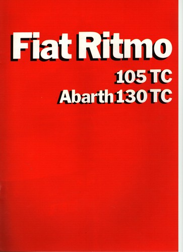 Prospekt fiat ritmo - prospekt, abarth