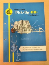 CLAAS Pick UP HD Presse Prospekt Traktor M3