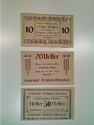 Notgeld helpfau uttendorf - notgeld,, helpfau-uttendorf