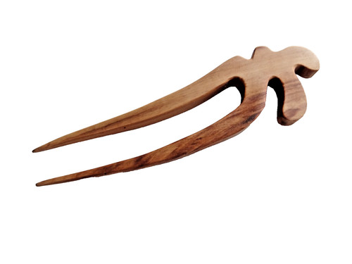 Haarnadel haargabel holz 13cm - haarnadel,