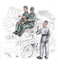 CMK F72155 1:72 deutscher Fahrer und Personal für FAMO (3 Abb.)