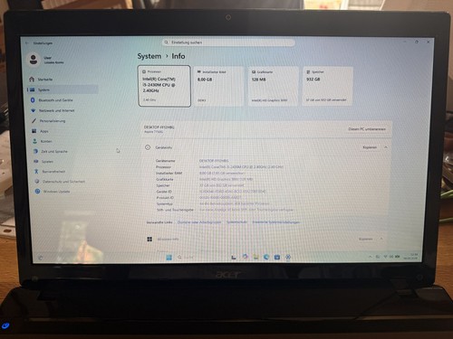 Acerlaptop aspire 7750 - 7750, 17