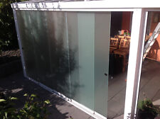 Glasschiebetüren Terrasse von SUNFLEX ESG 10 mm OPAL (Milchglas) 2,25m x 0,744m 