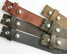 Wechselgürtel ohne Schließe 4cm Leder Gürtel Druckknopfgürtel 4 cm breit -150 cm