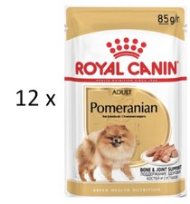12 x 85 g Royal Canin Pomeranian Adult (€ 21,75/kg) Zwergspitz-Futter, feucht